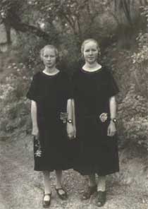 A photograph of two girls