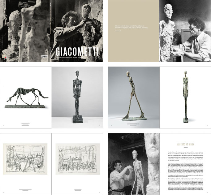 Giacometti catalogue page spreads