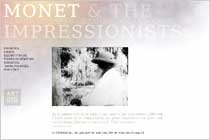 Monet and the Impressionists website home page