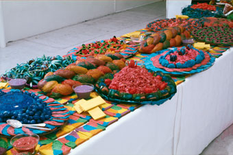 Detail of Miralda's Coloured feast 1973