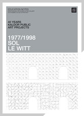 40 years: Kaldor Public Art Projects exhibition notes Sol LeWitt 1977/1998